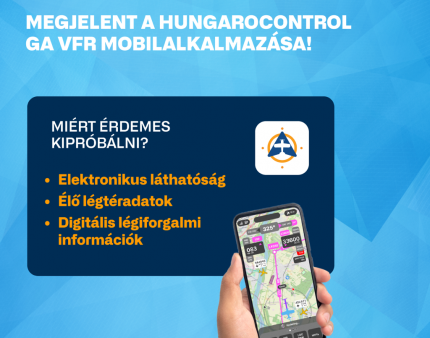 Megjelent a HungaroControl GA VFR mobilalkalmazása!